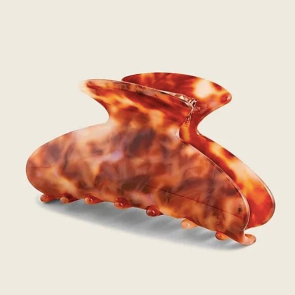 J. Crew Medium Claw Hair Clip in Tortoise Pink Multi - Picture 1 of 3